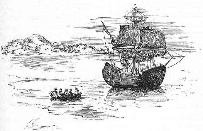 Mayflower in Plymouth Harbor