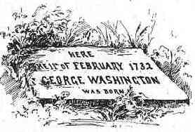 Stone at Washington's Birthplace