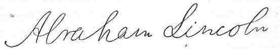 Lincoln's Full Signature