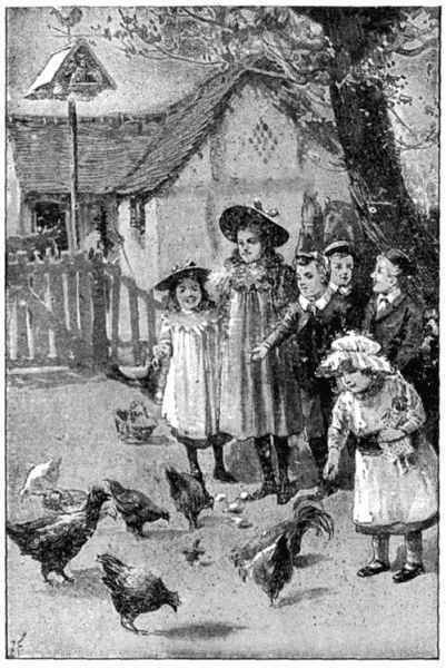 'Here comes the big black hen.'
Page 85.