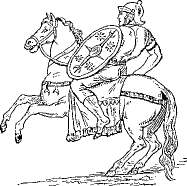 Roman knight on horseback