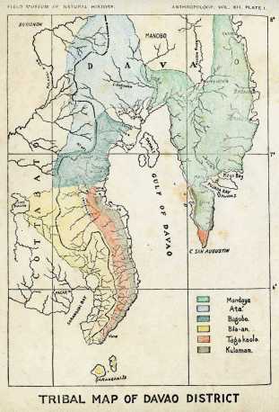[Frontispiece:] TRIBAL MAP OF DAVAO
DISTRICT