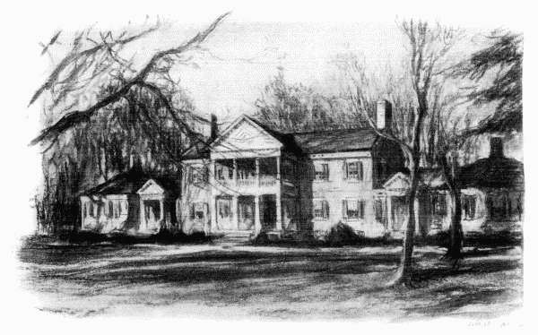 Chatham, the old Fitzhugh house, now the residence of Mark Sullivan. Washington, Madison, Monroe, Washington
Irving, Lee and Lincoln have known the shelter of its roof
