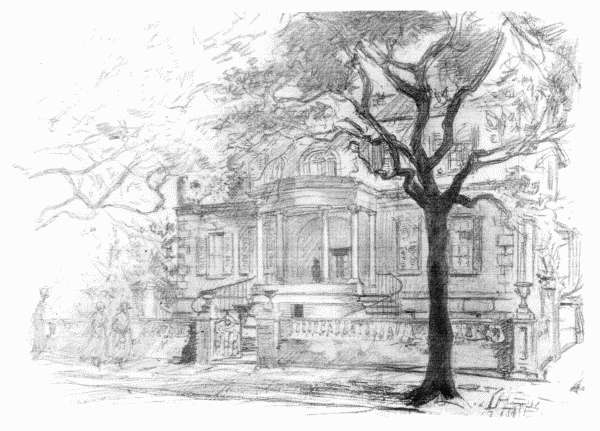 The Thomas House in Franklin Square in which Lafayette was entertained