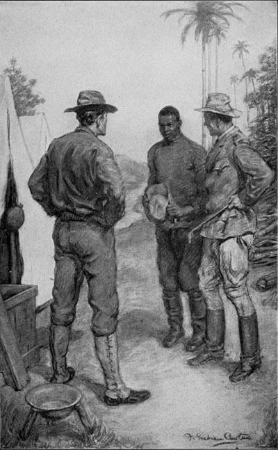 "Nothin', Ole Cap'n&mdash;jes doin' nothin'&mdash;jes lookin' for you.