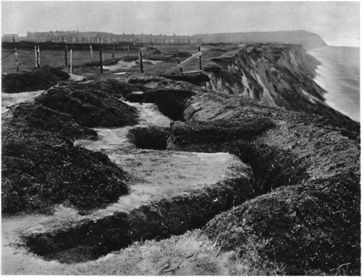 DEFENDING OUR EAST COAST FROM INVADERS: ENTRENCHMENTS OF THE TYPE USED AT THE FRONT, ON THE CLIFFS.