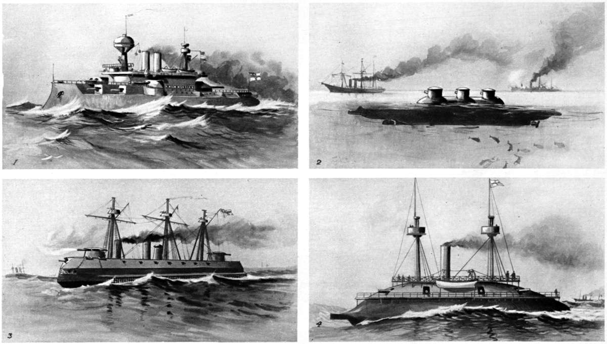 SHIPS THE BRITISH, AND THE GERMAN, NAVY MIGHT HAVE HAD! DESIGNS BY THE KAISER AND OTHER NAVAL THEORISTS.