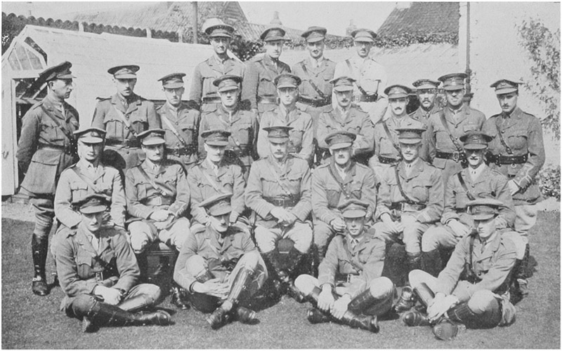 Officers at Fakenham, 1915.