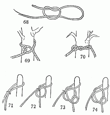 The halter, slip-knot, and hitching-tie.