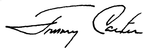 [signed] Jimmy Carter