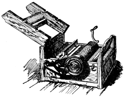 A drawing of a mechanical device.
