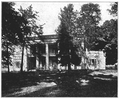 A photograph of a stately mansion.