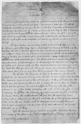 A Page Of Cooper's Manuscript