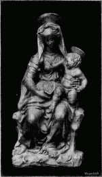 106B. Thonstatuette der Madonna von einem Donatello-Nachfolger.