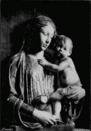 116L. Bemaltes Thonrelief der Madonna von Luca della Robbia.