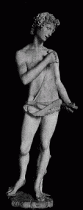 209. Marmorstatue des Giovannino von Michelangelo.