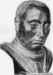 40. Bronzebüste des Lodovico III. Gonzaga von Donatello.