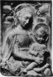 65A. Marmorrelief der Madonna von Ant. Rossellino.