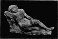 93. Thonfigur eines schlafenden Jünglings von Verrocchio.