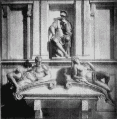 ∗ Michelangelo’s Grabmal des Lor. de’ Medici in S. Lorenzo zu Florenz.