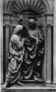 ∗ Bronzegruppe von Verrocchio an Or San Michele in Florenz.