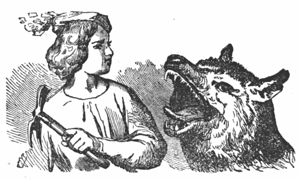 SCENE IN THE OLD WOLF STORY.