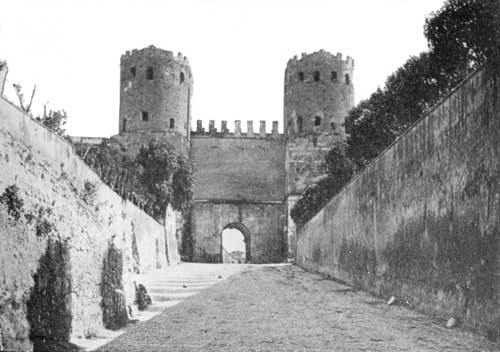 THE SAN SEBASTIAN GATE OF ROME