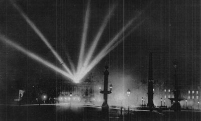 Paris searchlights