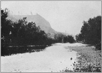 Plate 2a: Bluff at mouth of Spring Creek