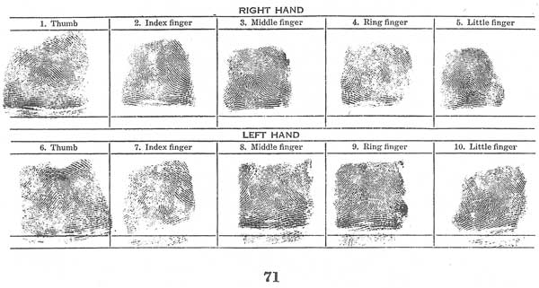 Fingerprint Chart