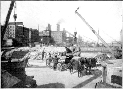 Loading Spoil on Barges, 35th Street Pier