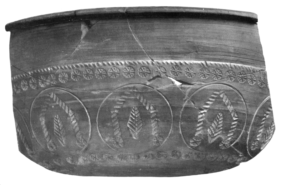 Fig. 11. Stamped Ware, in Imitation of Samian, Shape 37 (1/1). (See pp. 19, 20)