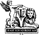 ‘Rast Ich So Rost Ich’ (Loewes Verlag 1863)