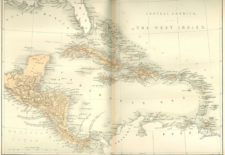MAP OF CENTRAL AMERICAN AND WEST INDIES Map9.jpg Map of Central America and West Indies