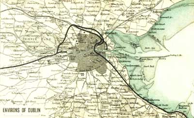 Map of Environs of Dublin