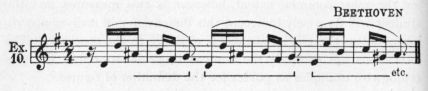 Example 10.  Fragment of Beethoven.