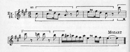 Example 12.  Fragment of Mozart.