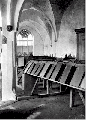 Fig. 2. General view of part of the Library attached to the Church of S. Wallberg at Zutphen. Frontispiece