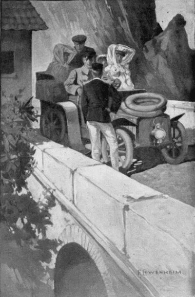 As he spoke a douanier lounged out of his little
whitewashed lair