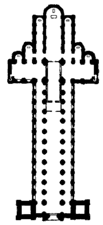 PLAN OF THE NORMAN CHURCH.