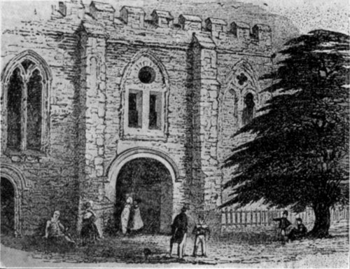 EXTERIOR OF LADY CHAPEL WHEN USED AS THE GRAMMAR SCHOOL
BEFORE 1874.