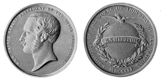 Bronze medal won by Mr. Hussey with his Reaper in England
in 1851
