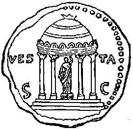Temple of Vesta. (From a Coin.)