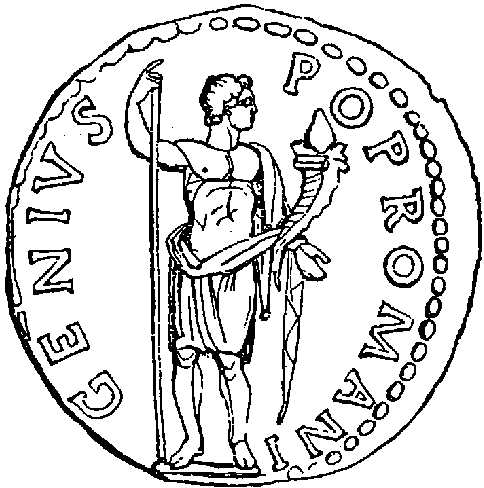 Reverse of a brass Coin of Antoninus Pius.