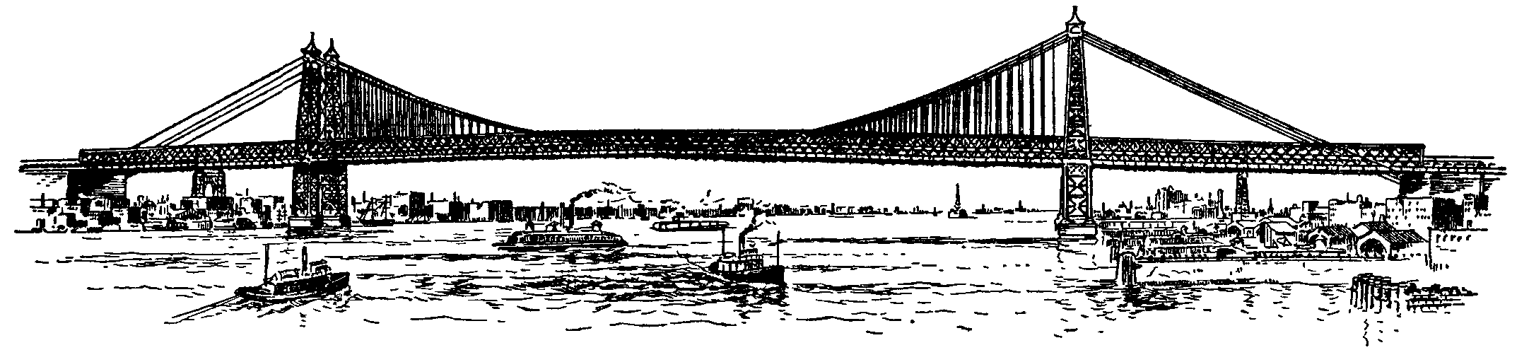 Fig. 12.--Williamsburg Suspension Bridge.