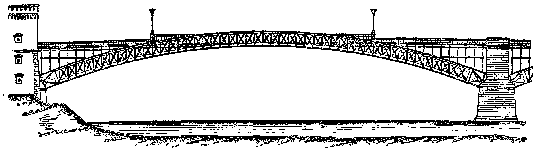 Fig. 28.--Arch of Bridge at Coblenz.