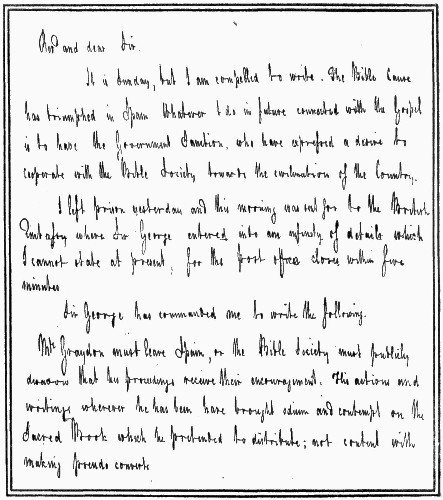 PORTION OF A LETTER FROM GEORGE BORROW TO THE REV. SAMUEL
BRANDRAM.