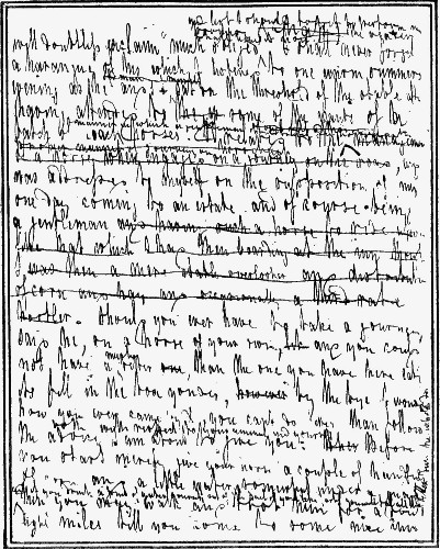 FACSIMILE OF A PAGE OF THE MANUSCRIPT OF THE ROMANY RYE

From the Borrow Papers in the possession of the Author of 'George
Borrow and his Circle'