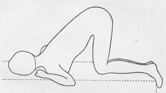 KNEE-CHEST POSITION