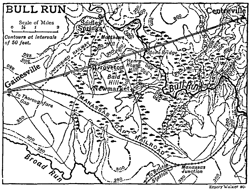 Map of BULL RUN.